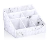 Make-up organizer/opberger - 15 x 12 x 10 cm - marmer look