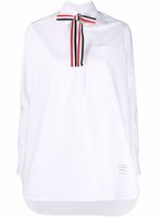 Thom Browne chemise à détail de noeud tricolore - Blanc - thumbnail