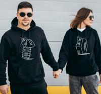 Schroef en bout couple hoodies