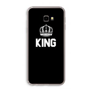 King zwart: Samsung Galaxy J4 Plus Transparant Hoesje