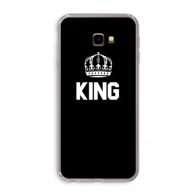 King zwart: Samsung Galaxy J4 Plus Transparant Hoesje
