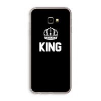 King zwart: Samsung Galaxy J4 Plus Transparant Hoesje