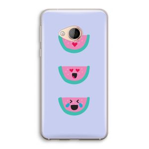 Smiley watermeloen: HTC U Play Transparant Hoesje