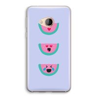 Smiley watermeloen: HTC U Play Transparant Hoesje