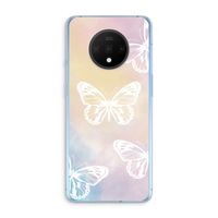 White butterfly: OnePlus 7T Transparant Hoesje White butterfly: OnePlus 7T Transparant Hoesje