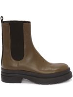 JW Anderson bottines chelsea en cuir de veau - Vert