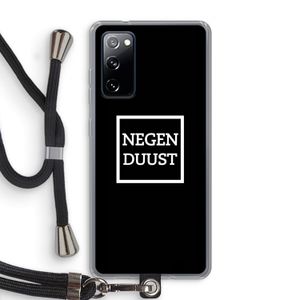 Negenduust black: Samsung Galaxy S20 FE / S20 FE 5G Transparant Hoesje met koord