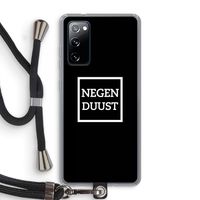 Negenduust black: Samsung Galaxy S20 FE / S20 FE 5G Transparant Hoesje met koord