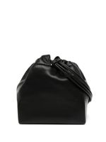 GIA STUDIOS sac à bandoulière en cuir artificiel à lien de resserrage - Noir