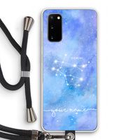 Sterrenbeeld - Licht: Samsung Galaxy S20 Transparant Hoesje met koord