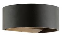 Dyberg Larsen wandlamp Circle outdoor 6W 15,2 cm staal zwart - thumbnail
