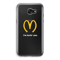 I'm lovin' you: Samsung Galaxy A5 (2017) Transparant Hoesje