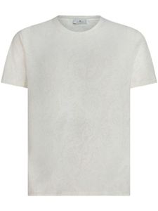 ETRO t-shirt en coton à imprimé cachemire - Blanc