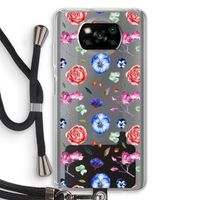 Bloemetjes: Xiaomi Poco X3 NFC Transparant Hoesje met koord