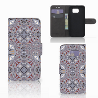 Samsung Galaxy S6 | S6 Duos Bookcase Flower Tiles - thumbnail