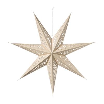 Kerstster papier - beige - 60 cm Kerstster papier - beige - 60 cm