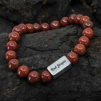 Great Red Dragon - Rode Jasper Kralen armband