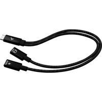 i-tec USB 2.0 Adapter [1x USB-C stekker - 1x USB-C bus, USB-C bus (Power Delivery)] C31DUALSPLITTERCBLPD 0.3 m
