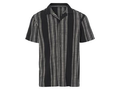 LIVERGY Heren overhemd (Strepen, XL)