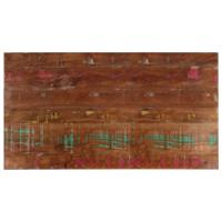 Tafelblad rechthoekig 120x60x3,8 cm massief gerecycled hout