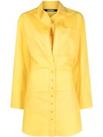 Jacquemus robe-chemise La Robe Baunhilha à coupe courte - Jaune - thumbnail