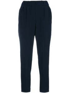 Brunello Cucinelli tapered cropped trousers - Bleu