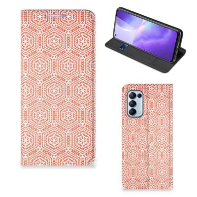 OPPO Find X3 Lite | Hoesje met Magneet | Pattern Orange