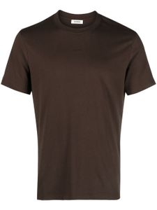 SANDRO t-shirt en coton à logo brodé - Marron