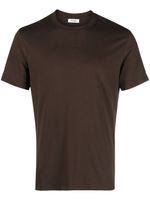 SANDRO t-shirt en coton à logo brodé - Marron