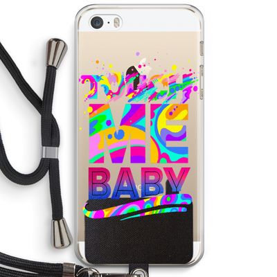 Touch Me: iPhone 5 / 5S / SE Transparant Hoesje met koord