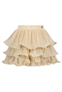 Le Chic Meisjes rok plisee voile - Tesra - Licht cappuccino