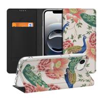 Smartphone hoesje voor Apple iPhone 16e Pink Peacock Smartphone hoesje voor Apple iPhone 16e Pink Peacock