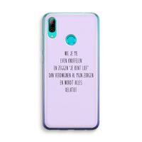 Relatief: Huawei P Smart (2019) Transparant Hoesje