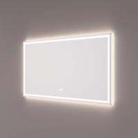 HIPP Design spiegel met Indirecte en Directe LED Baan Rondom 140 x 70 x 3 cm + Spiegelverwarming + Touch Dimmer + Kleurenwissel