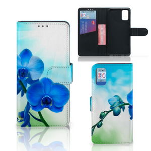 Samsung Galaxy A41 Hoesje Orchidee Blauw - Cadeau voor je Moeder