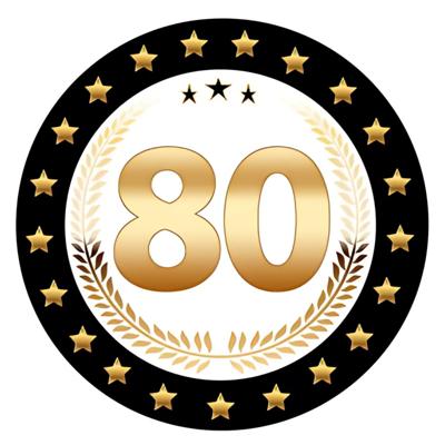 Bierviltjes 80 - 50x stuks - zwart/goud - luxe - verjaardag/jubilea - feestartikelen