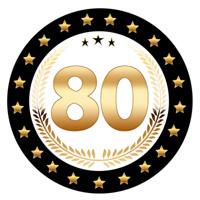 Bierviltjes 80 - 50x stuks - zwart/goud - luxe - verjaardag/jubilea - feestartikelen