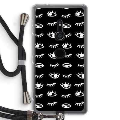 Eye pattern #3: Sony Xperia XZ2 Transparant Hoesje met koord