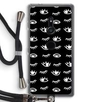 Eye pattern #3: Sony Xperia XZ2 Transparant Hoesje met koord