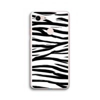 Zebra pattern: Google Pixel 3 XL Transparant Hoesje Zebra pattern: Google Pixel 3 XL Transparant Hoesje