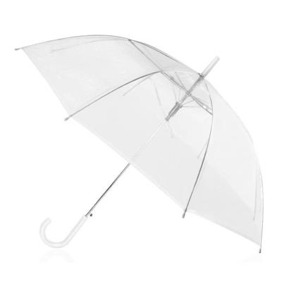 Transparante paraplu met kunststof handvat - dia 86 cm - doorzichtig
