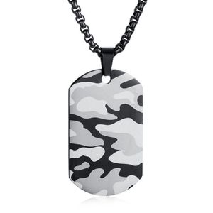 Camouflage Dogtag kettinghanger inclusief ketting