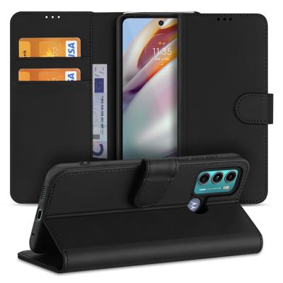 Motorola Moto G60 | Book Cover | Zwart met Pasjeshouder