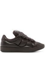 Lanvin baskets Curb XL en cuir - Marron