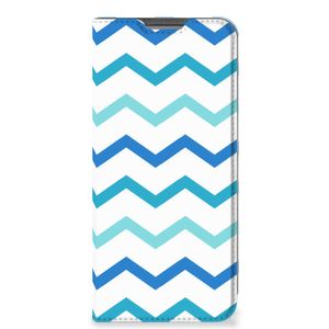 OPPO A96 | A76 Hoesje met Magneet Zigzag Blauw