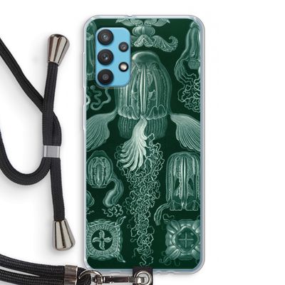 Haeckel Cubomedusae: Samsung Galaxy A32 4G Transparant Hoesje met koord