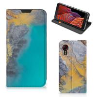 Samsung Galaxy Xcover 5 | Standcase | Marble Blue Gold