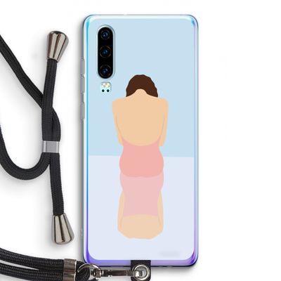 Mirror: Huawei P30 Transparant Hoesje met koord