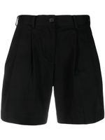 TOTEME short à détails plissés - Noir