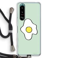 Spiegelei: Sony Xperia 5 III Transparant Hoesje met koord